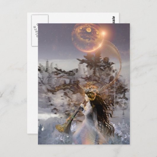 winterrust briefkaart (Voorkant / Achterkant)