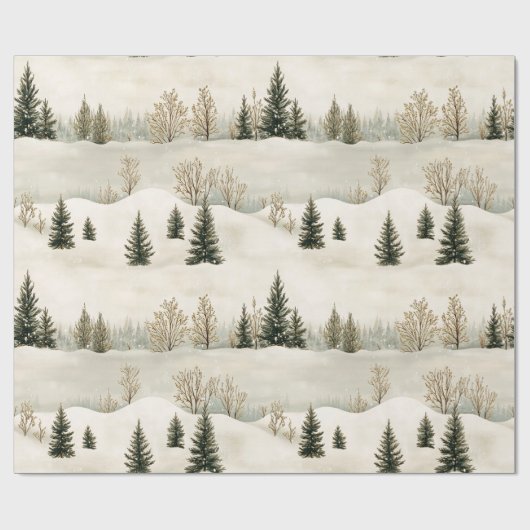 winterrust cadeaupapier (Vlak)