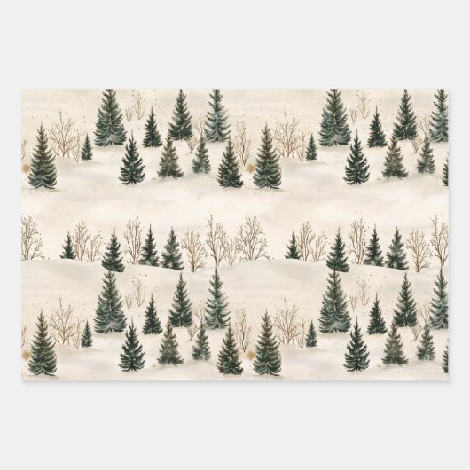 winterrust inpakpapier vel (Voorkant 3)