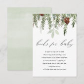 Winterrustige gradenboeken voor baby informatiekaartje (Voorkant / Achterkant)