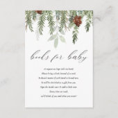 Winterrustige gradenboeken voor baby informatiekaartje (Voorkant)