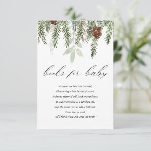 Winterrustige gradenboeken voor baby informatiekaartje