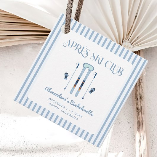 Winters Afsluit-ski Bachelorette-feestje Bedankjes Labels