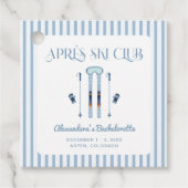 Winters Afsluit-ski Bachelorette-feestje Bedankjes Labels (Voorkant)