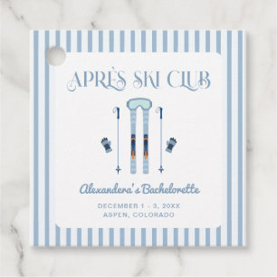 Winters Afsluit-ski Bachelorette-feestje Bedankjes Labels