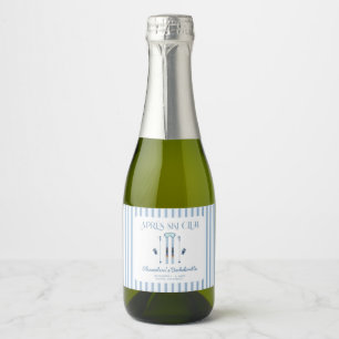 Winters Apres Ski Bachelorette  Sparkling Wijnetiket