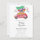 Winters baby shower kaart (Voorkant)