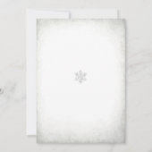 Winters baby shower uitnodiging (Achterkant)