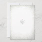 Winters baby shower uitnodiging (Achterkant)