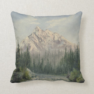 Winters berglandschap kussen