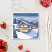 Winters Blokhut Servet (Insitu)