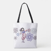 Winters dans mooi tote bag (Achterkant)
