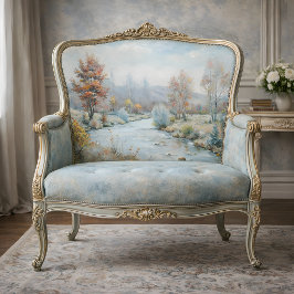 Winter's Dawn - Pastel Herfstrivier Decoupage Tissuepapier