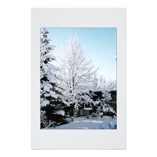 winters decor foto afdruk (Voorkant)