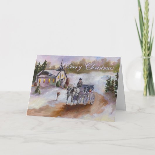 Winters Dream-kerstkaart Feestdagen Kaart (Voorkant)