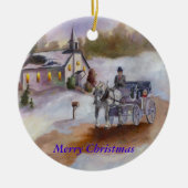 Winters Dream-kerstversiering Keramisch Ornament (Voorkant)