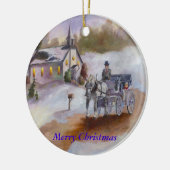 Winters Dream-kerstversiering Keramisch Ornament (Links)