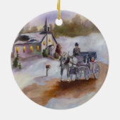 Winters Dream-kerstversiering Keramisch Ornament (Achterkant)