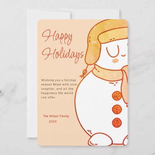 Winter's Embrace Kerstkaart (Voorkant)