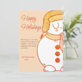 Winter's Embrace Kerstkaart (Staand voorkant)