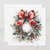 "Winter's Embrace op kerstavond" Notitiekaartje (Voorkant / Achterkant)