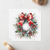 "Winter's Embrace op kerstavond" Notitiekaartje (Voorkant / Achterkant in situ)