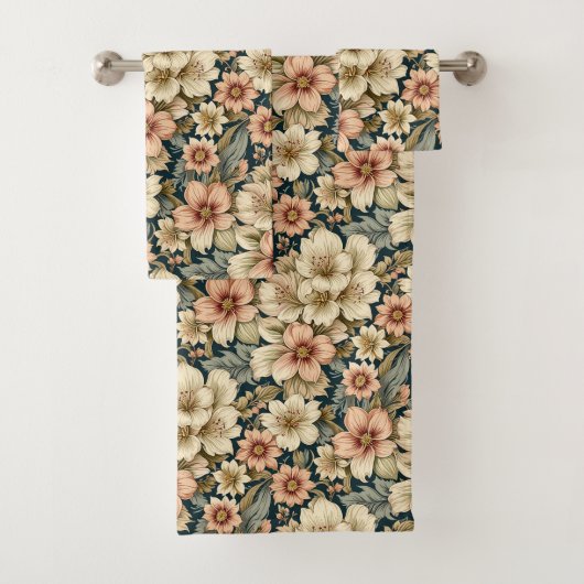 Winters Floral Azalea's en Roos Bad Handdoek (Insitu)