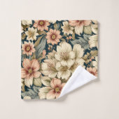 Winters Floral Azalea's en Roos Bad Handdoek (Wasdoekje)