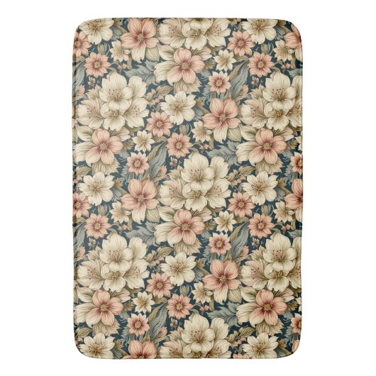 Winters Floral Azalea's en Roos Badmat (Voorkant Verticaal)