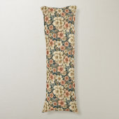 Winters Floral Azalea's en Roos Lichaamskussen (Voorkant Verticaal)