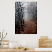 Winters Fog - Geen eind in de nacht op het Poster  (Keuken)