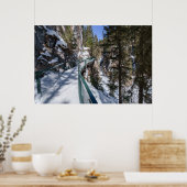 Winter's Frozen Beauty Path naar Johnson Creek Upp Poster (Keuken)
