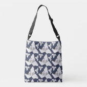 Winter's Ghost Leaves Crossbody Canvas tas (Achterkant)