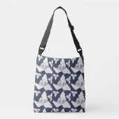 Winter's Ghost Leaves Crossbody Canvas tas (Voorkant)