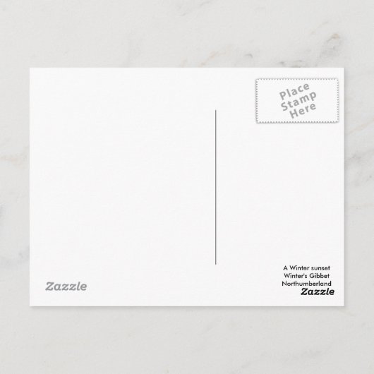 Winters Gibbit Briefkaart (Achterkant)