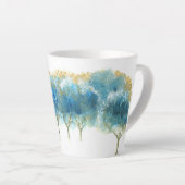 Winter's Glacial Blue Coffee Cup Latte Mok (Rechterhoek)