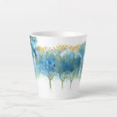 Winter's Glacial Blue Coffee Cup Latte Mok (Voorkant)