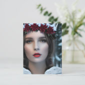 Winters Goddess Briefkaart (Staand voorkant)