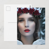 Winters Goddess Briefkaart (Voorkant / Achterkant)