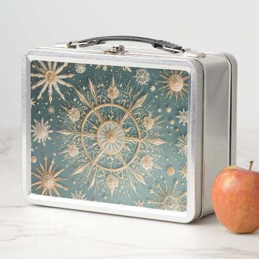 Winter's Golden Embrace: A Snowflake Serenade (In situ)