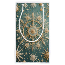 Winter's Golden Embrace: A Snowflake Serenade Klein Cadeauzakje