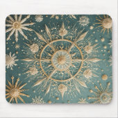 Winter's Golden Embrace: A Snowflake Serenade Muismat (Voorkant)