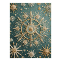 Winter's Golden Embrace: A Snowflake Serenade