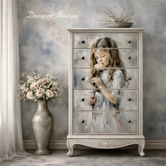 Winter's Grace Decoupage Tissuepapier
