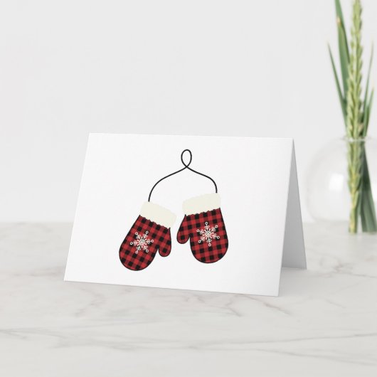 Winters handschoenen kaart (Voorkant)