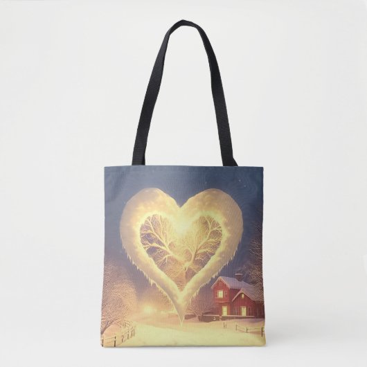 Winter's hartverwarmende gloed tote bag (Voorkant)