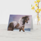 "Winter's Heart" Wenskaart Kaart (Gele Bloem)