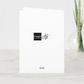 Winters in de Schotse stad. Kaart voor Kerstmis (Achterkant)