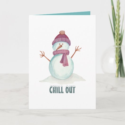 Winters Kerststijl Vintage Kaart (Voorkant)