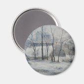 Winters landschap (van Paul Gaugin) Magneet (Voorkant / Achterkant)
